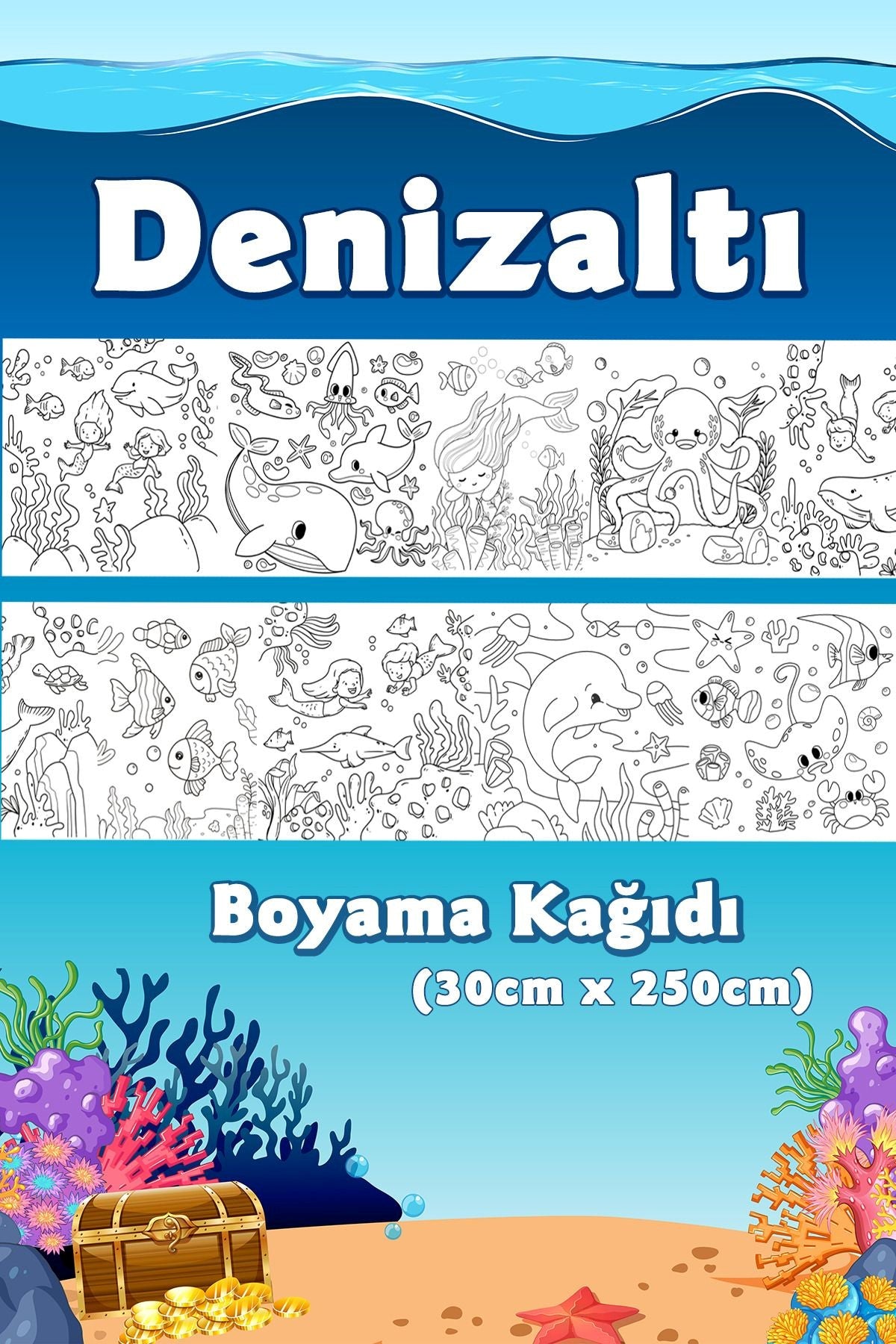 Egitici Dev Boyama Kagıdı 2,5 Metre Rulo