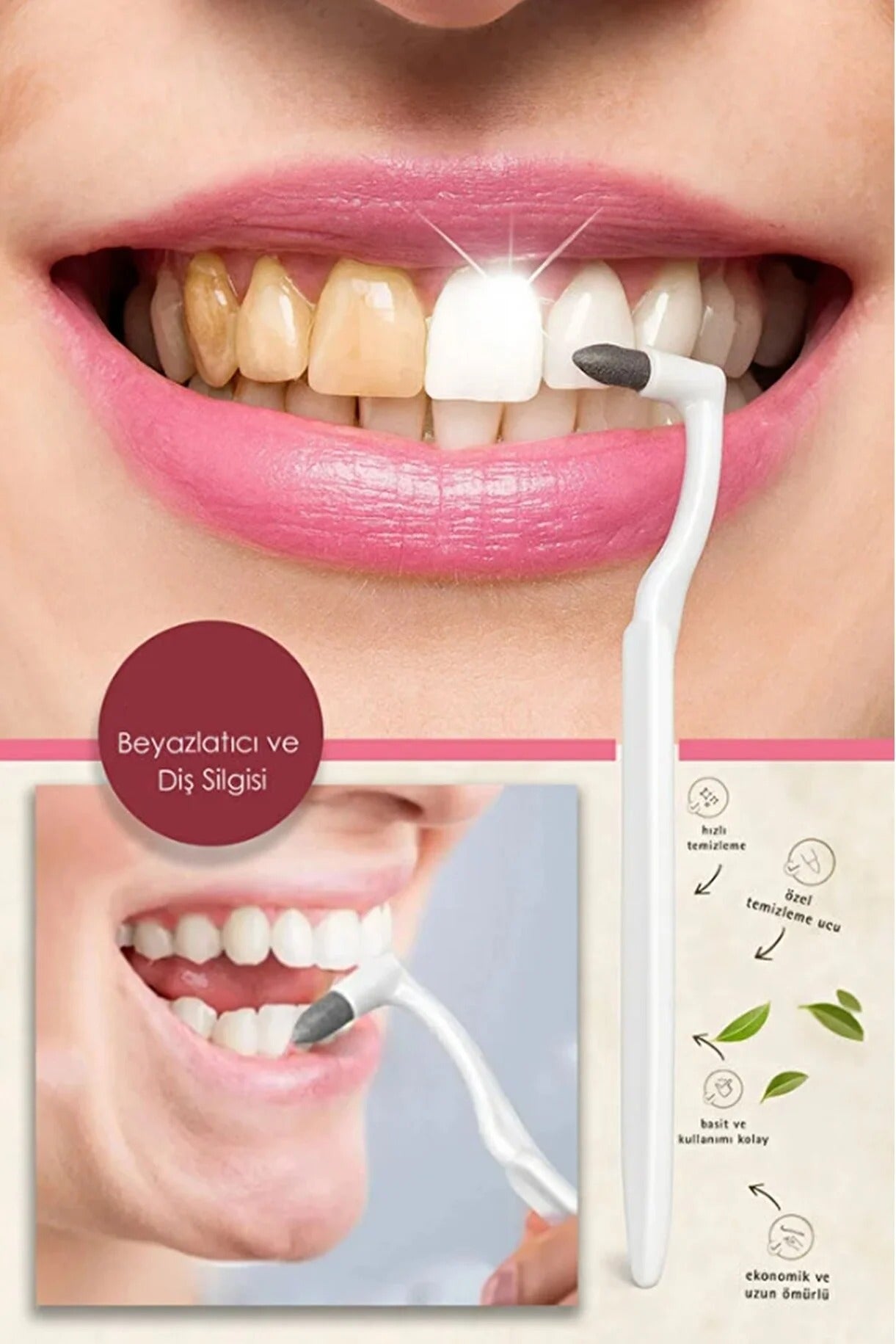 Diş Silgisi Anında Beyazlık