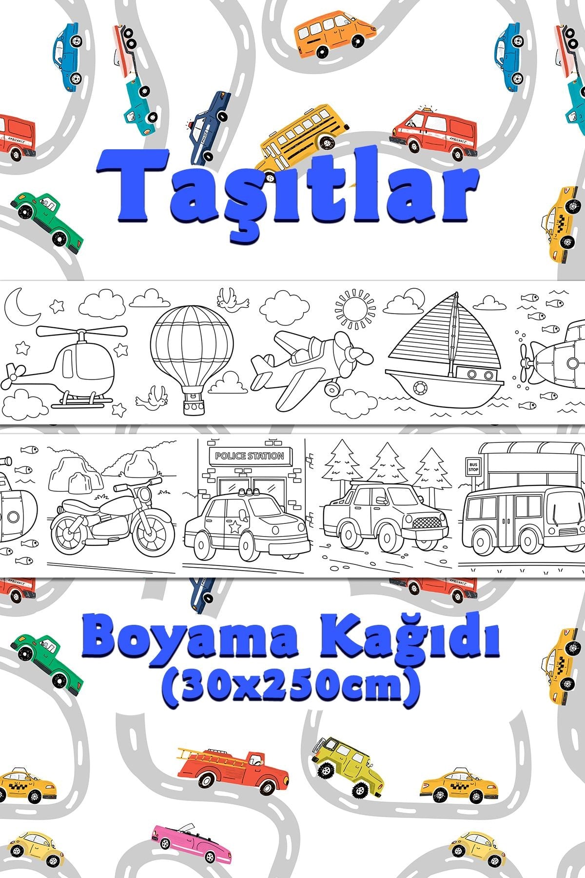 Egitici Dev Boyama Kagıdı 2,5 Metre Rulo
