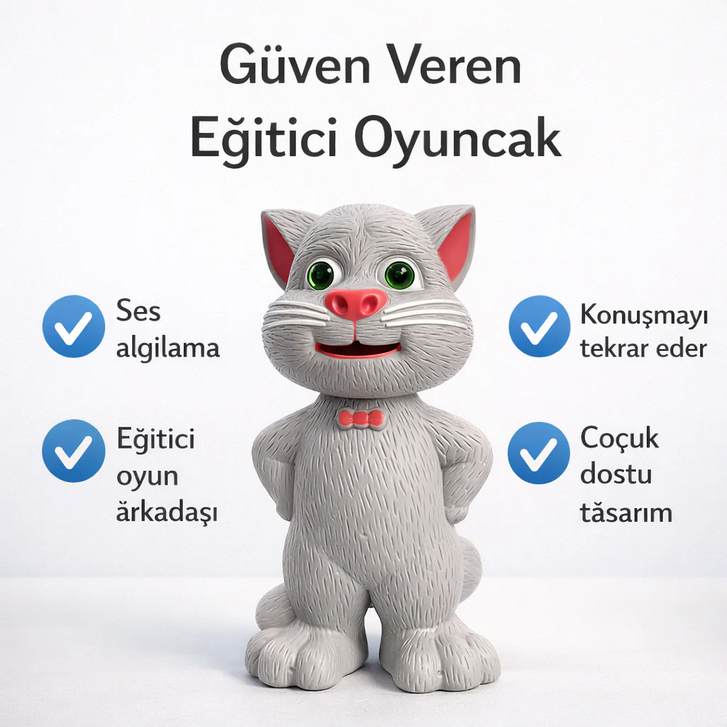Konuşan Oyuncak Kedi TOM