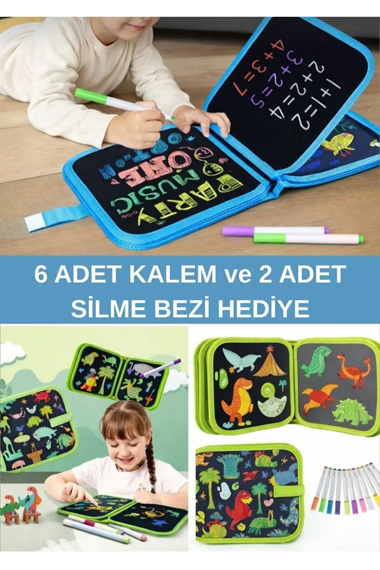 Eğitici Silinebilir Çizim Defteri