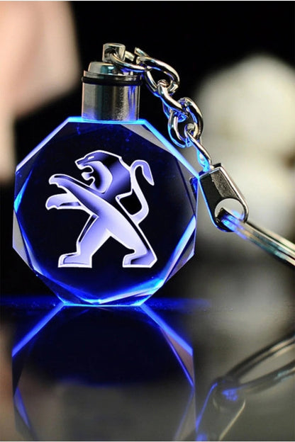 Araç Logolu Işıklı Anahtarlık