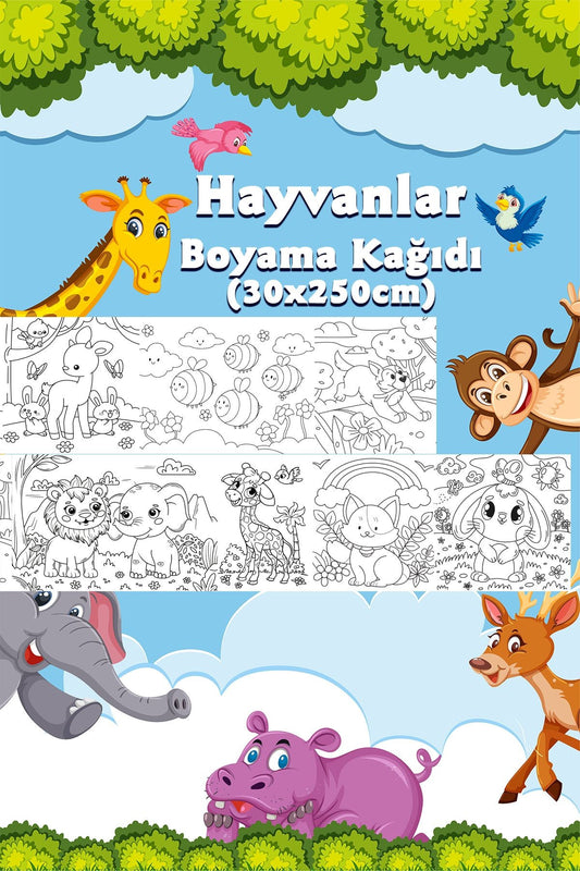 Egitici Dev Boyama Kagıdı 2,5 Metre Rulo